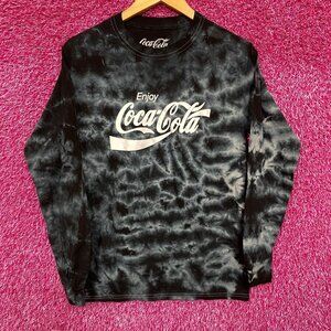 Enjoy Coca-Cola Promo Long Sleeve Tie Dye T-Shirt Small